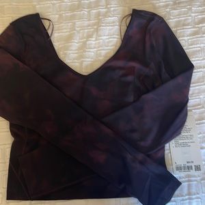 Lululemon Align Long Sleeve Shirt. White opal, material: Nulu.